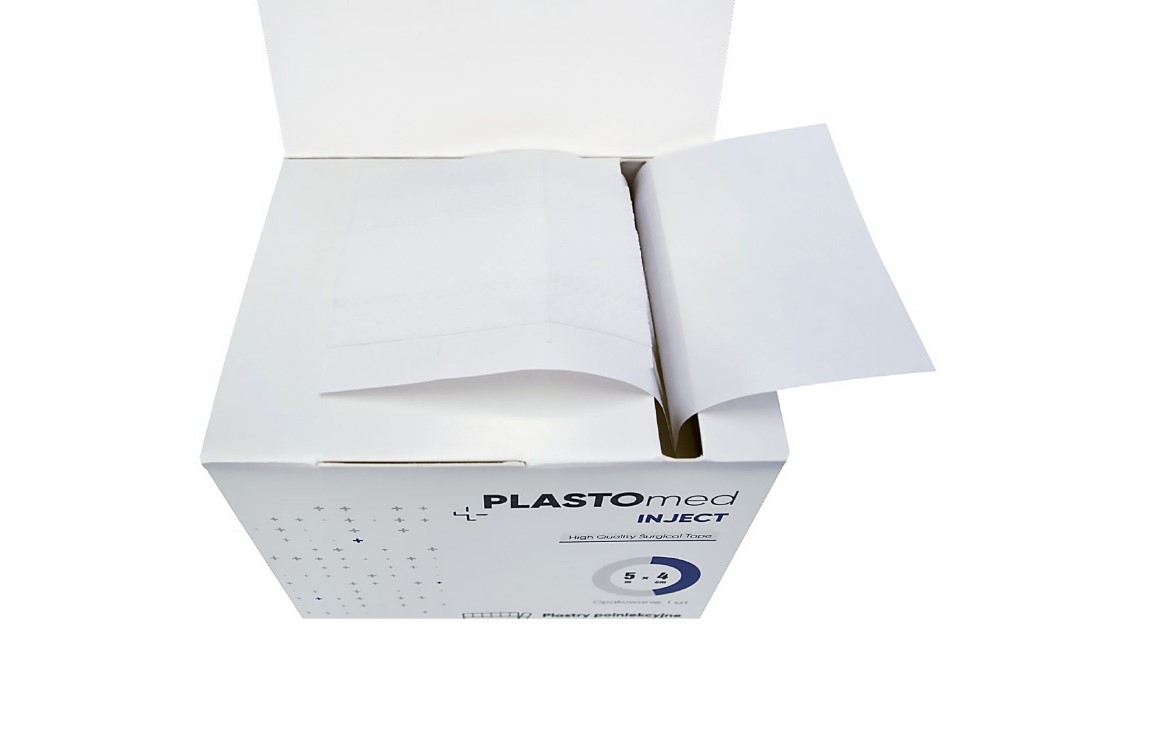 Plaster poinekcyjny 5m*4cm z nacięciem co 2cm 250szt